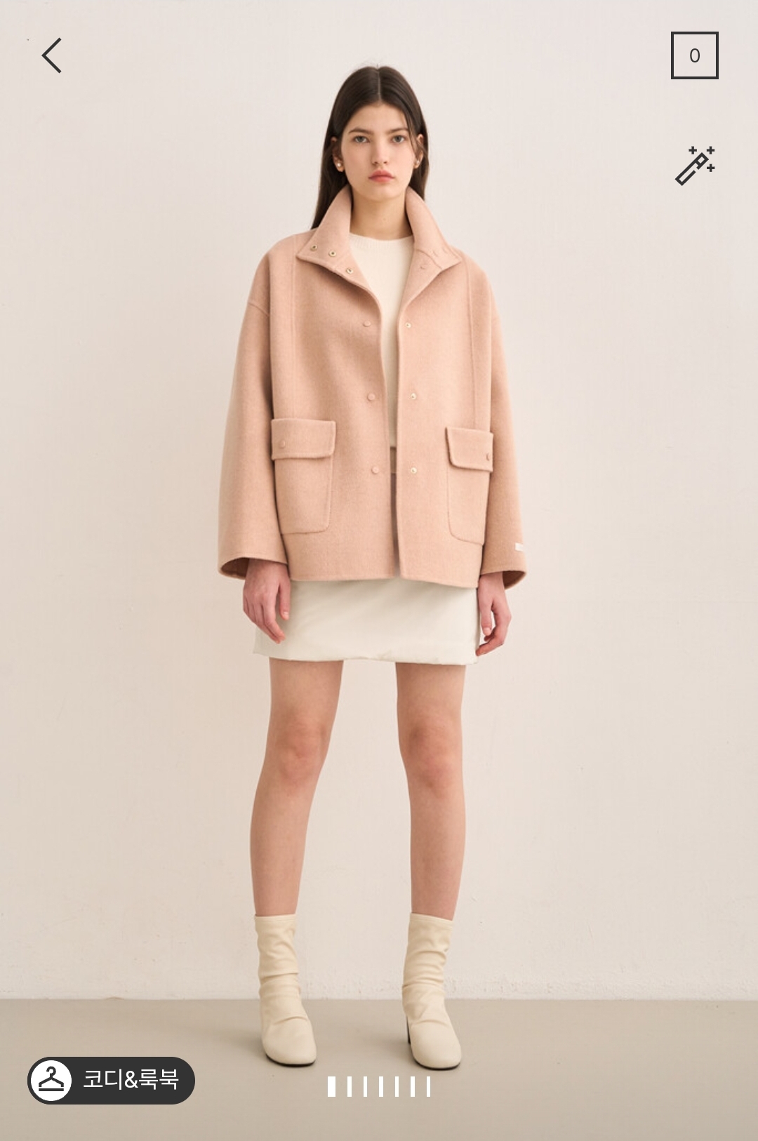 潮流直邮  韩国SJSJ正品 24年冬  时尚羊绒短外套SJ2EAROT038W