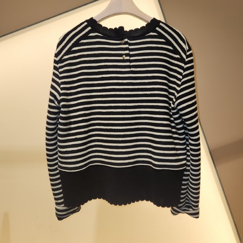 条纹毛针织衫SJ2E8-TTO618W