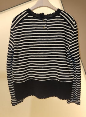 潮流直邮 SJSJ 韩国代购 2024秋 条纹毛针织衫 SJ2E8-TTO618W
