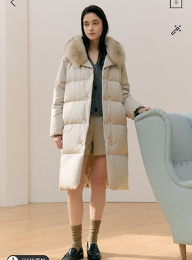 潮流直邮 韩国SJSJ正品 24冬 长款保暖羽绒服SJ2EBQOT145W