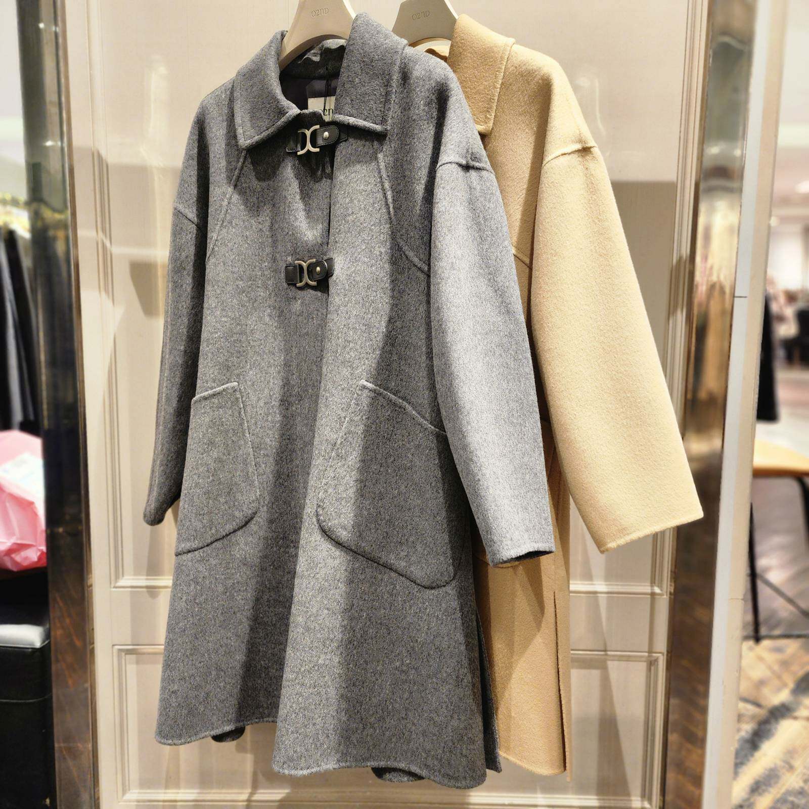 潮流直邮  韩国O'2nd 奥蔻  24冬  羊绒长款外套O22EBROT541W