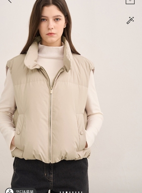 潮流直邮 韩国SJSJ正品  24冬  时尚短马甲 SJ2EAQVT139WP