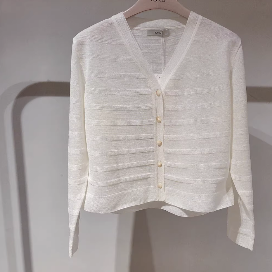 潮流直邮  韩国SJSJ专柜 SJSJ 25夏   时尚针织开衫SJ2F5KCD658W