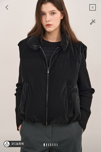 潮流直邮。韩国SJSJ正品 24冬 时尚鹅绒短马甲SJ2EAQVT139W