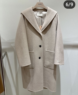 潮流直邮 韩国SJSJ正品 24冬 长款羊绒大衣 SJ2EBRCT798W/WM