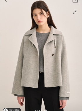 潮流直邮 韩国SJSJ正品 24冬 手工羊绒短大衣 SJ2EARCT785W