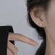 方块耳钉2024年新款 爆款 女简约小巧养耳洞银针耳环耳饰男耳骨钉