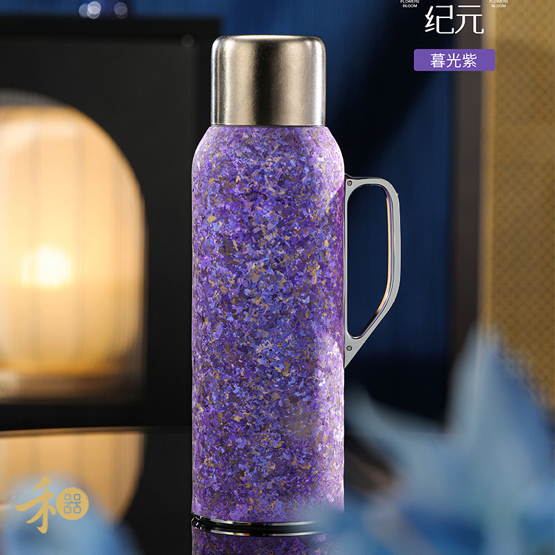 禾器纯钛焖茶壶保温办公杯850ml