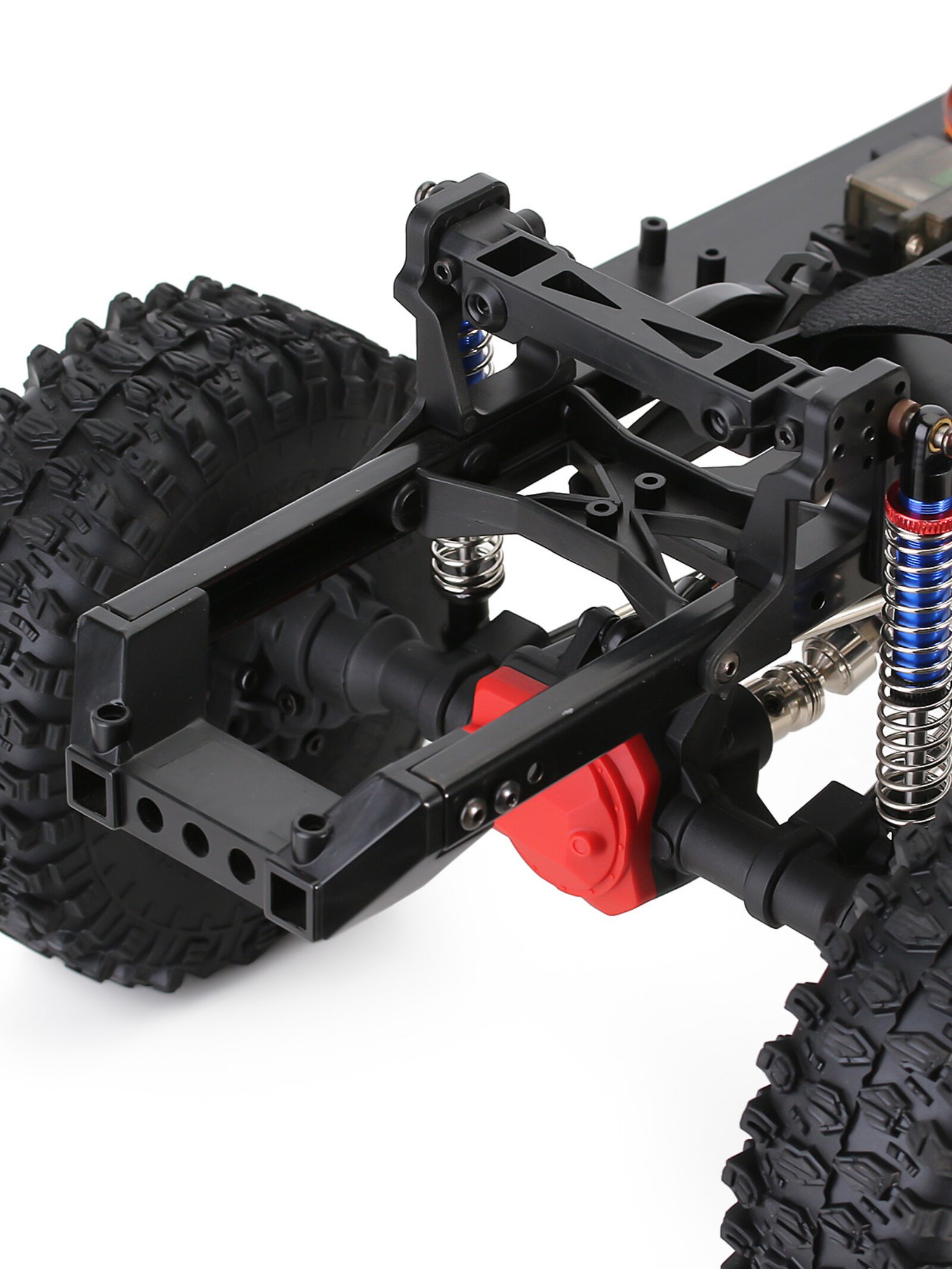 클라이밍 프레임 모조 TRX4 313MM 휠베이스 도어 브리지 버전 차동 잠금 장치가 있는 나일론 섀시 고속 및 저속 풀리 풀 세트