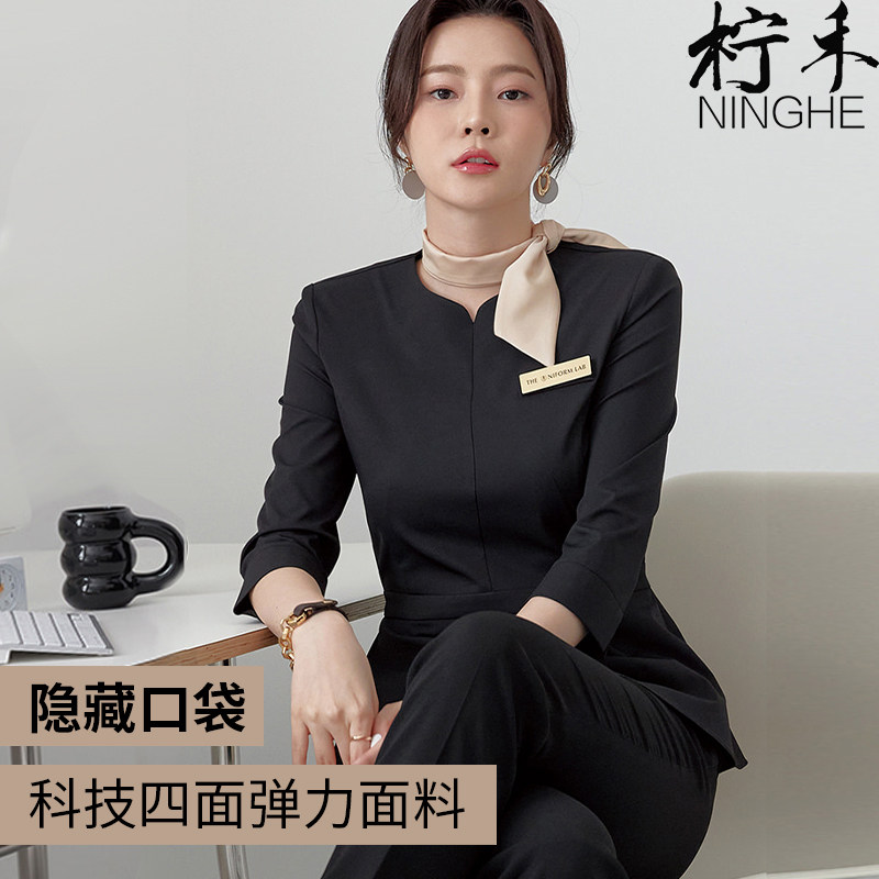 高端美容师工作服女酒店前台服时酒店工作制服