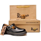 低帮休闲鞋 夏季 学院英伦风新款 T字带玛丽珍鞋 真皮低帮马丁鞋 女款