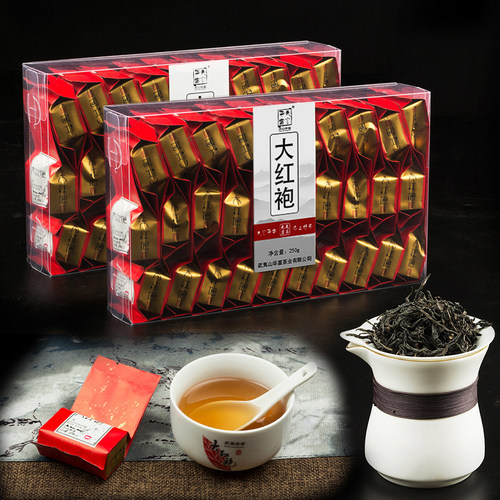 天心华富 大红袍茶叶2盒共500g装 武夷岩茶乌龙茶 口粮茶春茶茶叶 - 封面