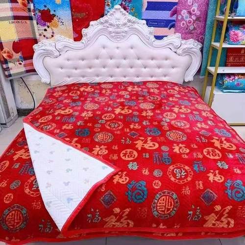 牛奶绒加厚新款床盖冬季加绒保暖珊瑚绒亲肤保暖通用榻榻米炕盖