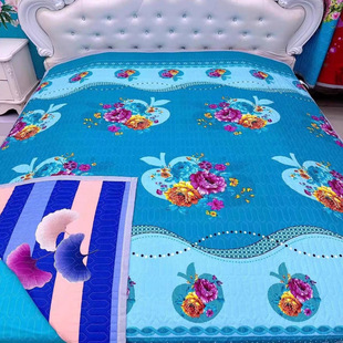 两面可用加厚三层夹棉床盖四季通用加厚防滑多尺寸可选择炕盖-