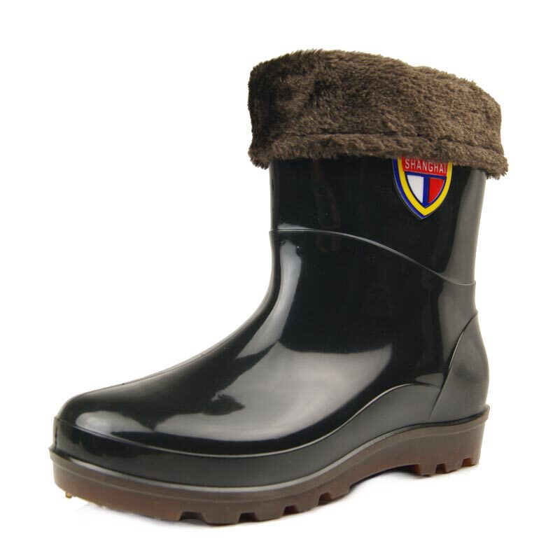 Chaussures - bottes caoutchouc homme pour hiver - semelle tendon - Ref 960326 Image 1