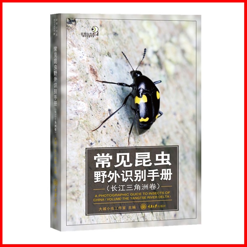 现货 正版书  好奇心书系  常见昆虫野外识别手册（长江三角洲卷） 大城小虫工作室 著  重庆大学出版社 GK