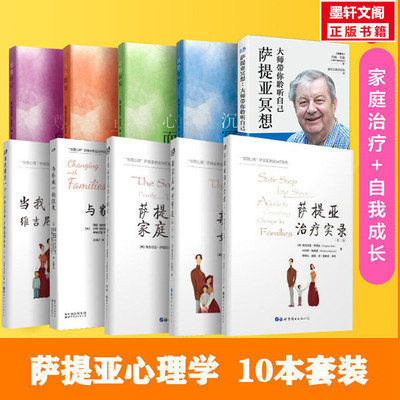 萨提亚家庭治疗书 萨提亚家庭治疗模式+新家庭如何塑造人+治疗实录+ 生命能量之书沉思冥想+与家庭一起改变+当我遇见一个人等