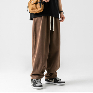 DKSTORE新款日系cityboy街潮男复古山系纯棉宽松工装休闲阔腿长裤