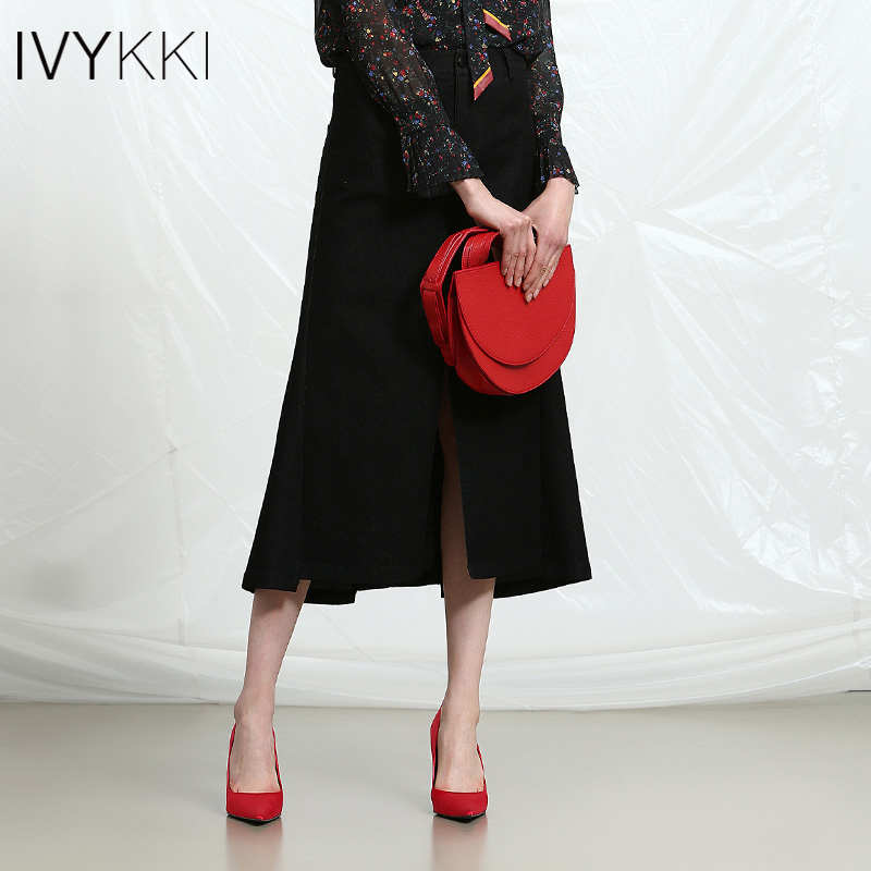 IVYKKI艾维新款牛仔半身裙女开叉中长款裙子修身显瘦在类目 女装/女士精品, 半身裙中 - 来自Buy2taobao.com提供专业的淘宝代购服务
