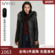 IVYKKI艾维时尚 新款 中长款 羽绒服复古百搭皮衣厚外套女2025年冬季