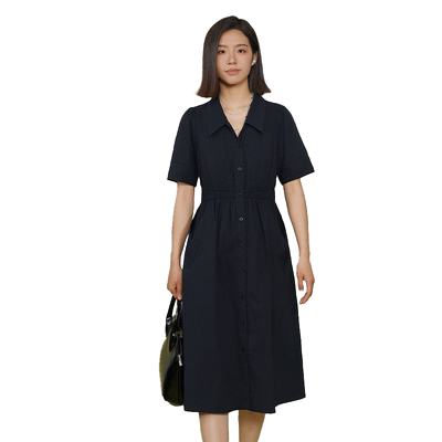 ivykkiA字裙收腰显瘦连衣裙