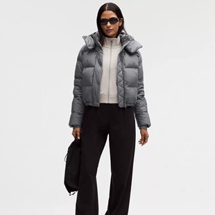 lululemon露露乐蒙Wunder Puff 600鹅绒防泼水防风短款连帽羽绒服