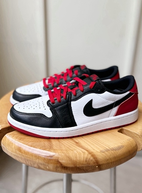 Air Jordan AJ1 Low烟灰黑红脚趾男低帮篮球鞋CZ0790-106