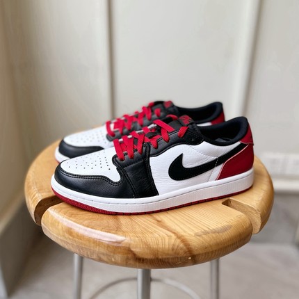 Air Jordan AJ1 Low烟灰黑红脚趾男低帮篮球鞋CZ0790-106