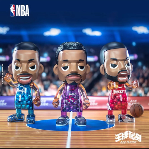 王牌化身NBA球星ACE透明球体手办MONEYBALL麦迪大号盲盒手办