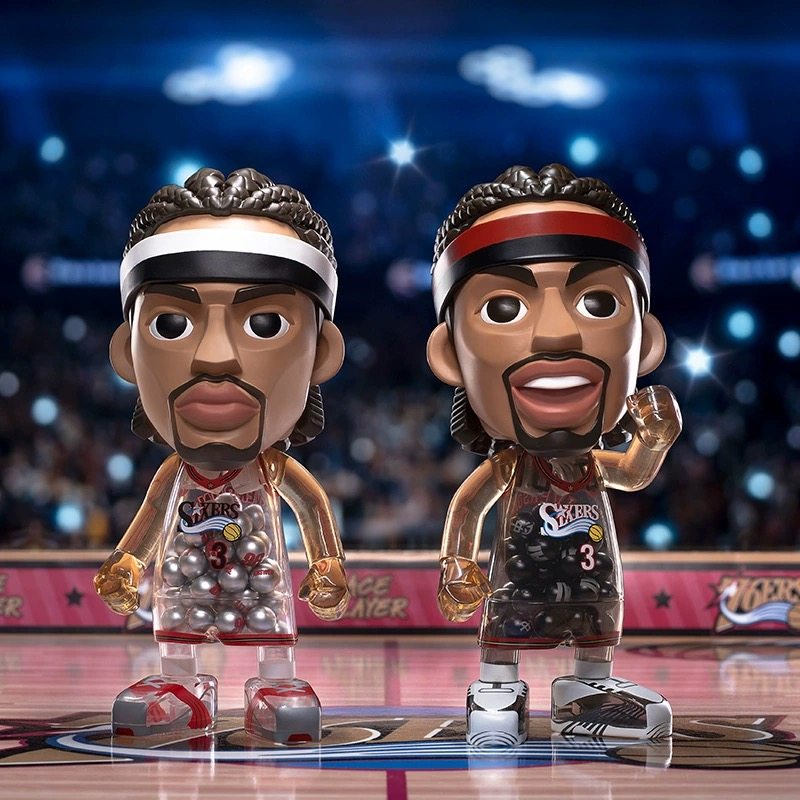 王牌化身MONEYBALL球星系列-598大号玩偶NBA艾弗森纳什塔图姆