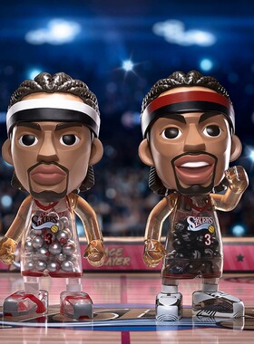 王牌化身MONEYBALL球星系列-598大号玩偶NBA艾弗森纳什塔图姆