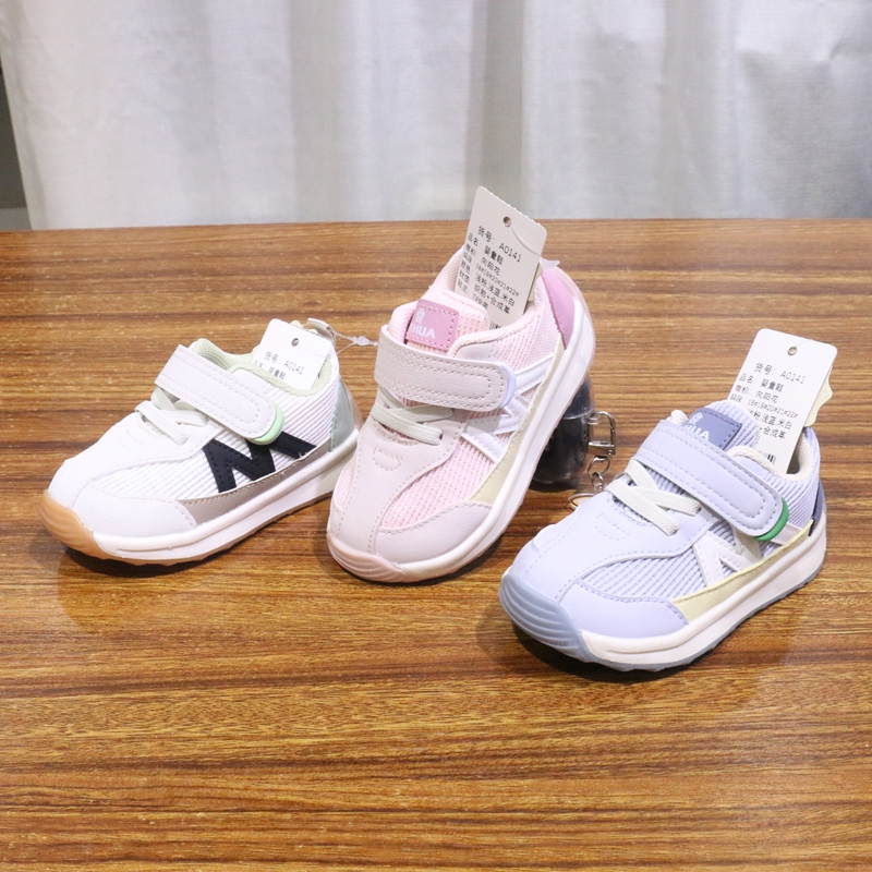 向阳花25年秋款单鞋斜纹布M字魔术贴学步鞋1—2岁防踢防滑儿童鞋