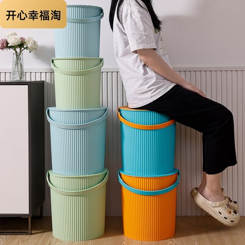 塑料钓鱼桶水桶加厚手提带盖家用