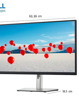 Dell戴尔P2723QE/U3225QE 27英寸4K旋转升降Type-C90W电脑显示器