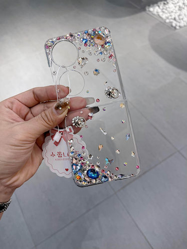 华为三星折叠贴钻不发黄oppo手机壳p50pockets三星zflip3/4/5vivo
