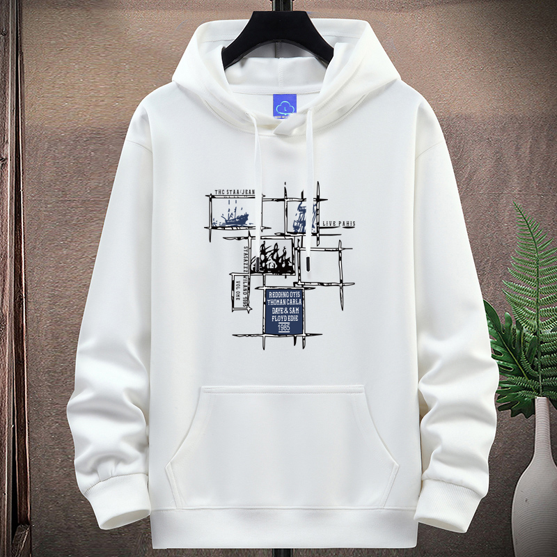 新款男士连帽卫衣男百搭帽衫上衣