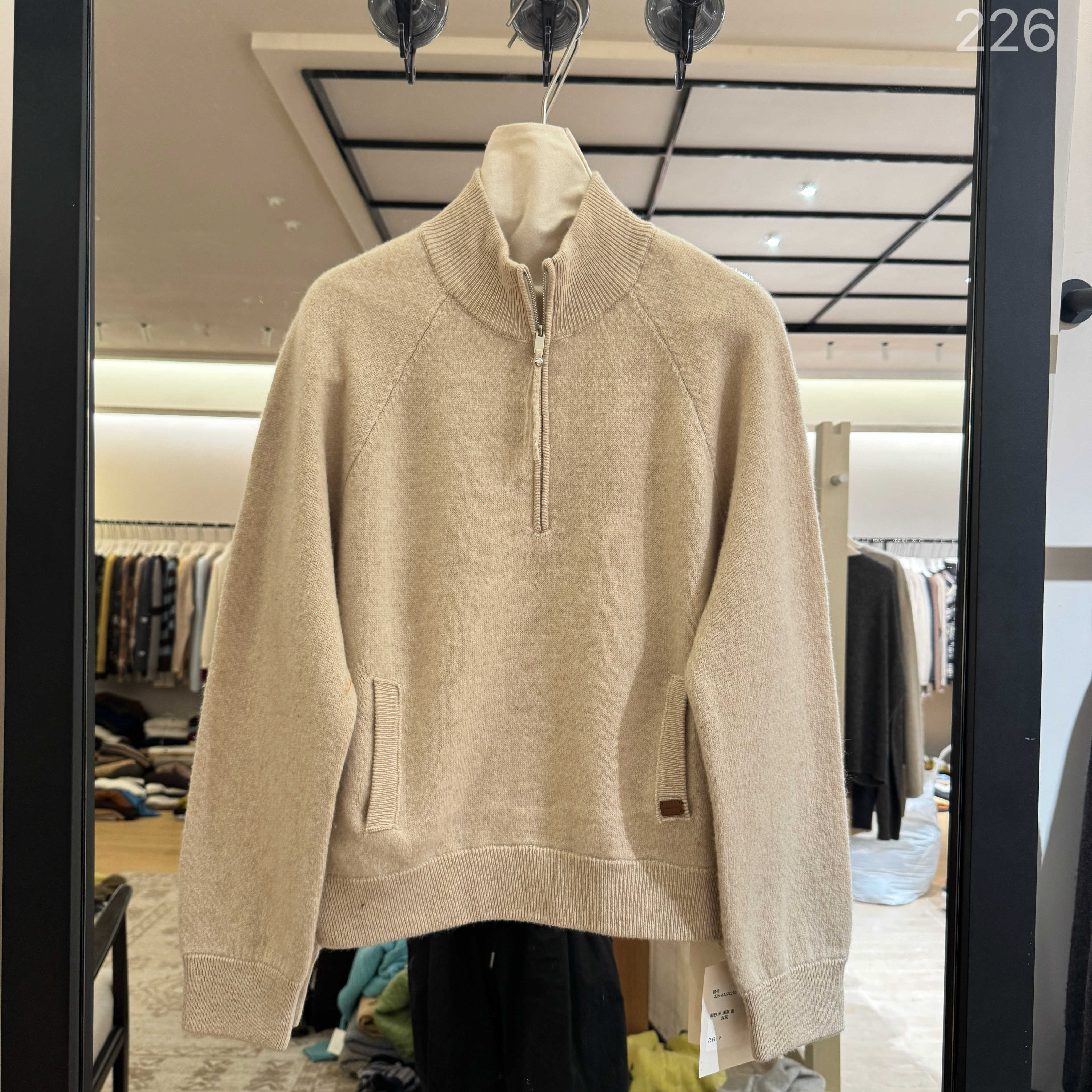 欧洲站冬季半拉链立领毛衣女保暖