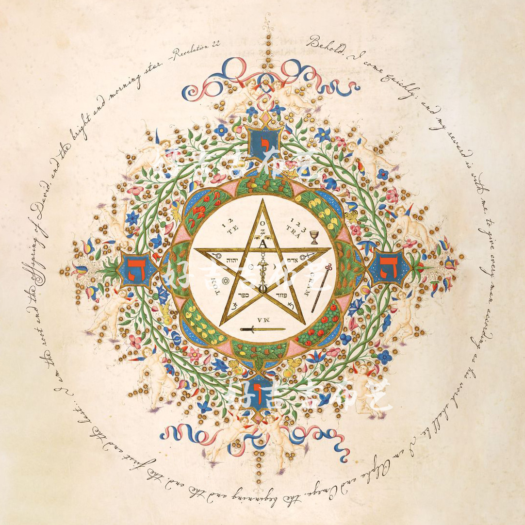 加厚绒布 复古五芒星星星塔罗牌桌布罗牌卡牌塔布 神秘感塔罗桌布