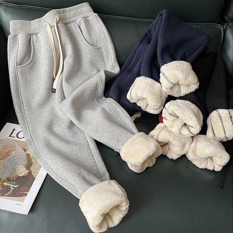 秋冬运动裤女加绒加厚哈伦裤休闲裤仿羊羔绒卫裤保暖裤外穿棉裤子,女装/女士精品,休闲裤,淘宝优惠券,粉丝福利购,淘宝优惠卷