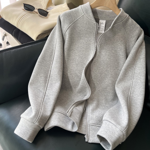 卫衣外套女2025年新款 宽松夹克运动棒球服上衣潮 秋冬加绒加厚短款
