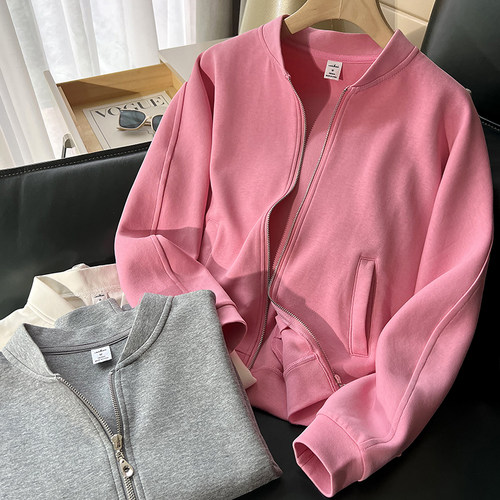 经典款/开衫卫衣女棒球服外套