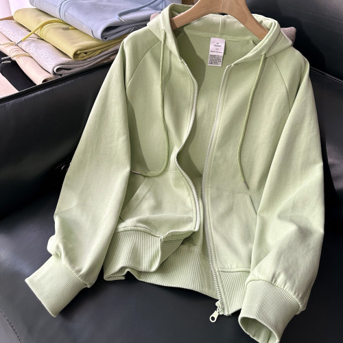 纯色百搭/好品质开衫卫衣外套女