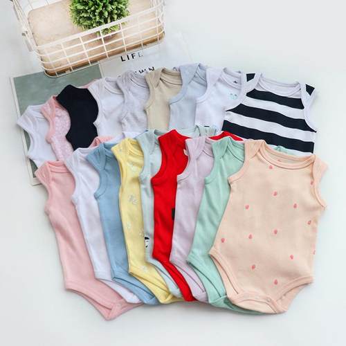 欧单宝宝背心三角包屁哈衣