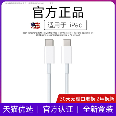 适用苹果新款iPad双Typec快充线