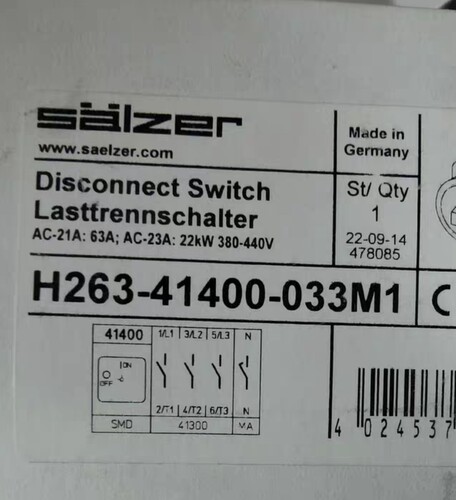 H263-41400-033M1 旋转开关 转换开关