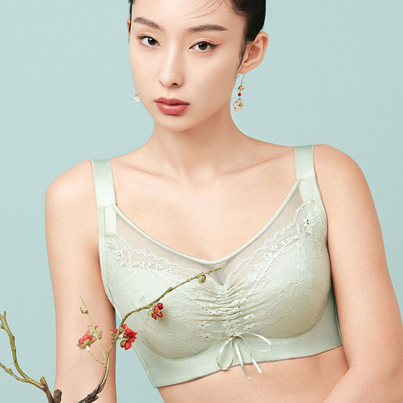 内衣女正品俏丹娜22222CDE薄祼感软钢圈性感上托调整侧收聚拢文胸