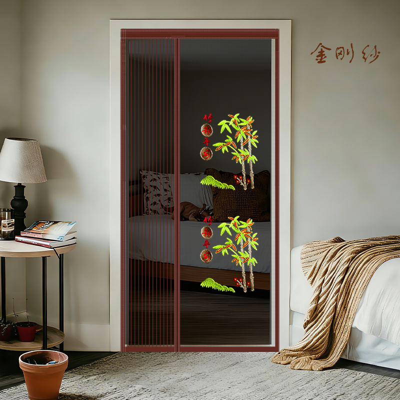 防蚊门帘金刚网纱窗门帘磁铁自粘魔术贴通风隔断家用纱门免打孔,居家日用,纱窗/纱门,淘宝优惠券,粉丝福利购,淘宝优惠卷