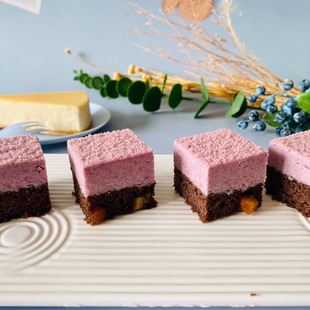 兔子花开纯素诞糕蛋糕生日冰淇淋巧克力紫薯芋泥vegan蛋奶过敏
