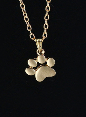 外贸新款饰品可爱动物猫爪脚掌项