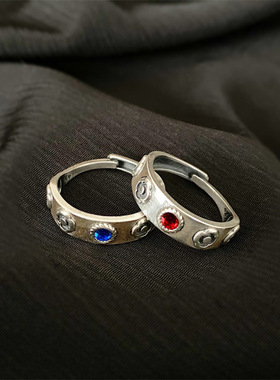 跨境新款戒指花朵镶钻戒指动漫首